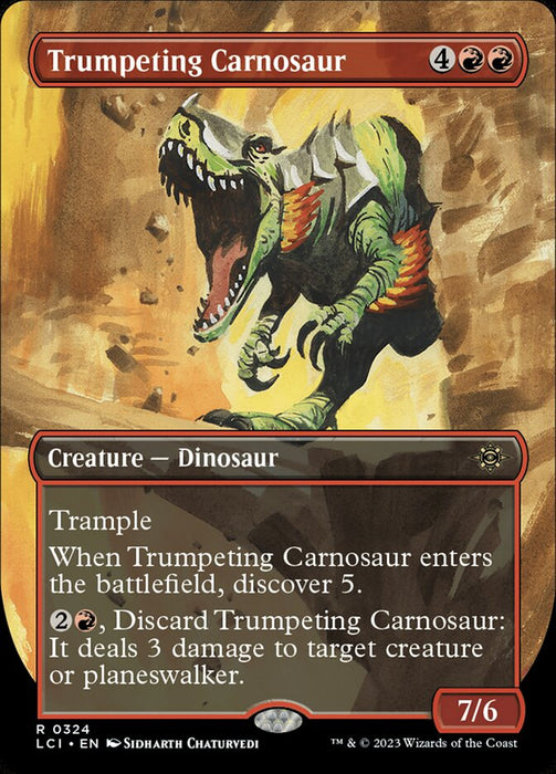 [Foil][LCI-BF] 嘶くカルノサウルス/Trumpeting Carnosaur